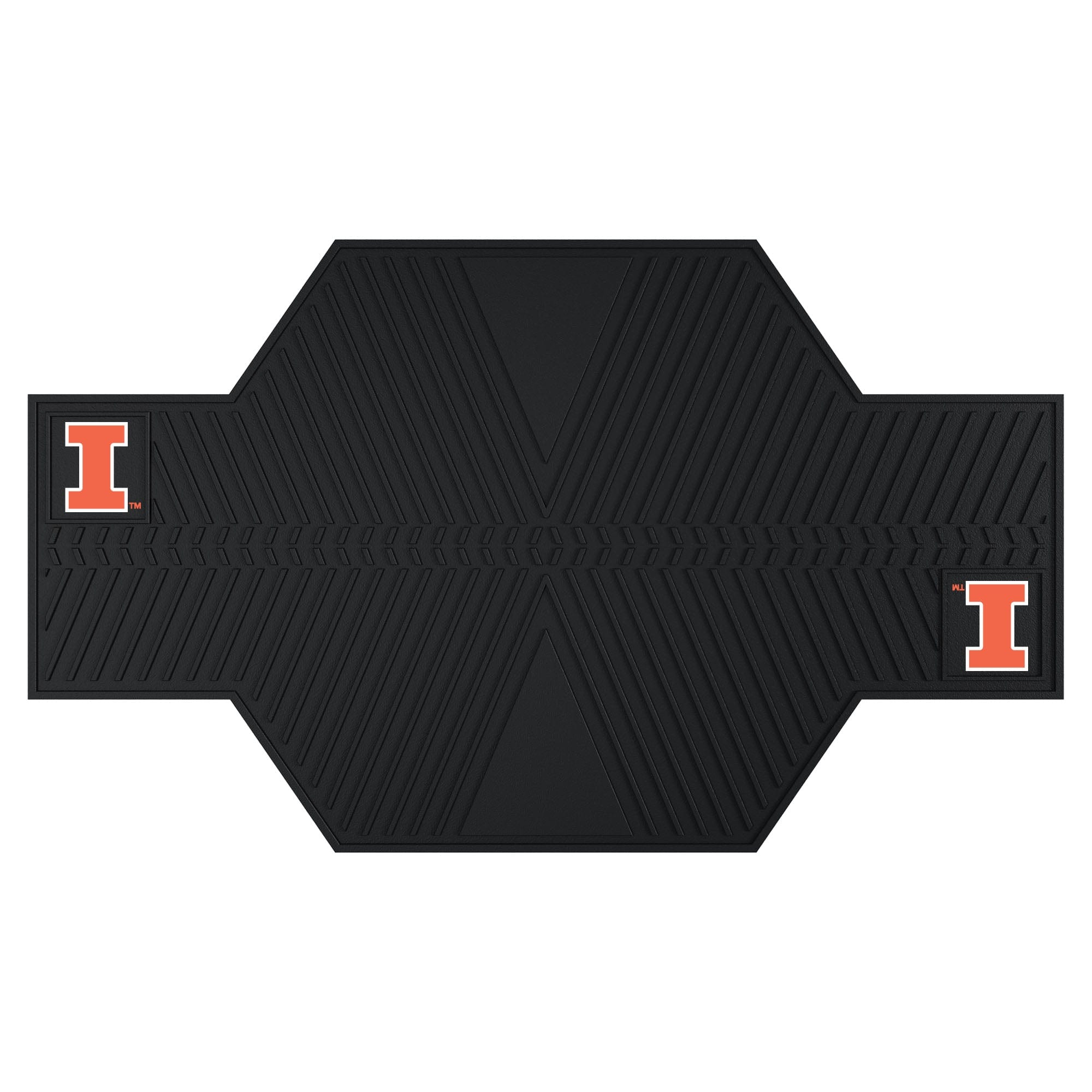 Illinois Illini Motorcycle Mat - Illinois