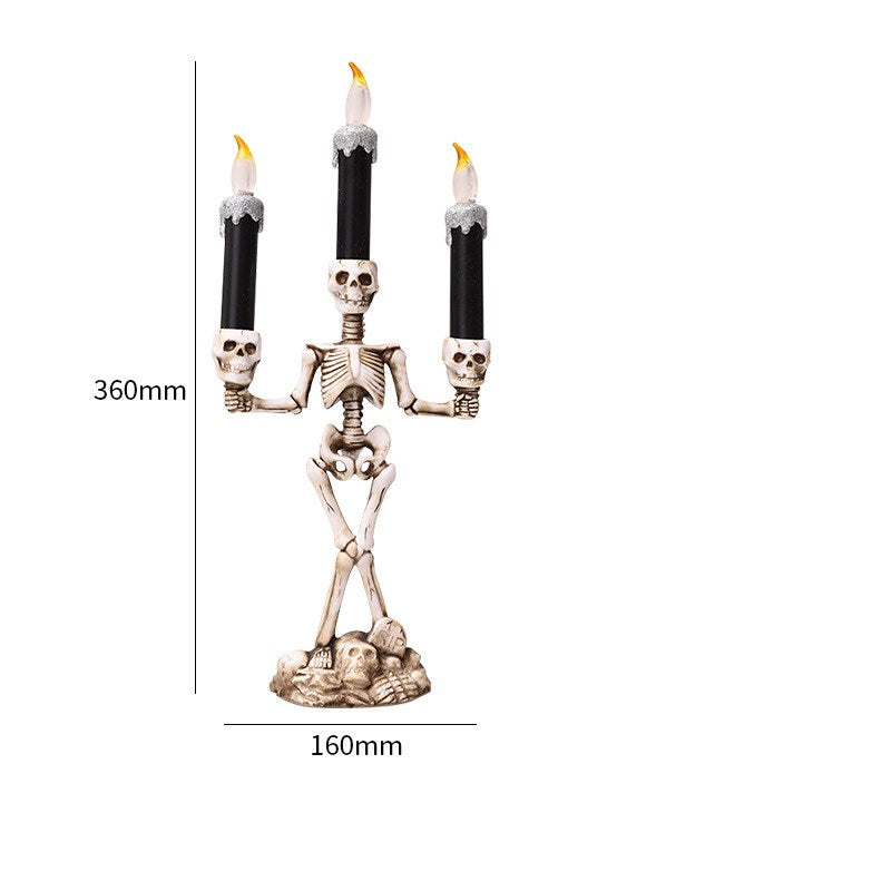 Halloween Three candles skeletons decoration - My Store - Flyclothing LLC