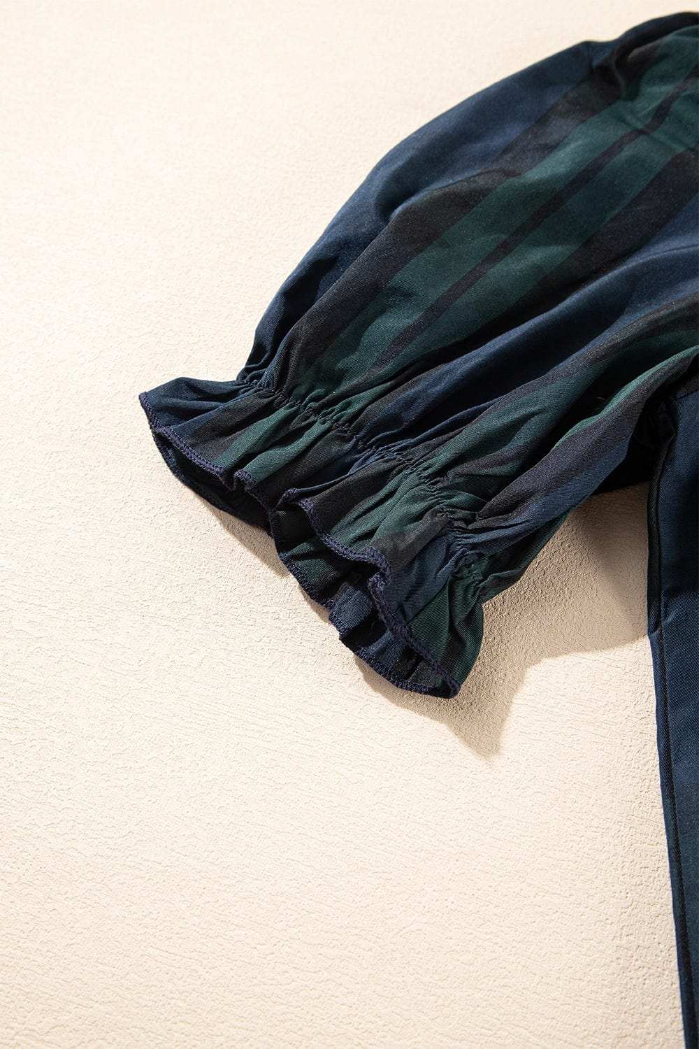Puff Sleeve Frilled Trim Elegant Blouse - Trendsi - Flyclothing LLC