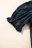 Puff Sleeve Frilled Trim Elegant Blouse - Trendsi - Flyclothing LLC