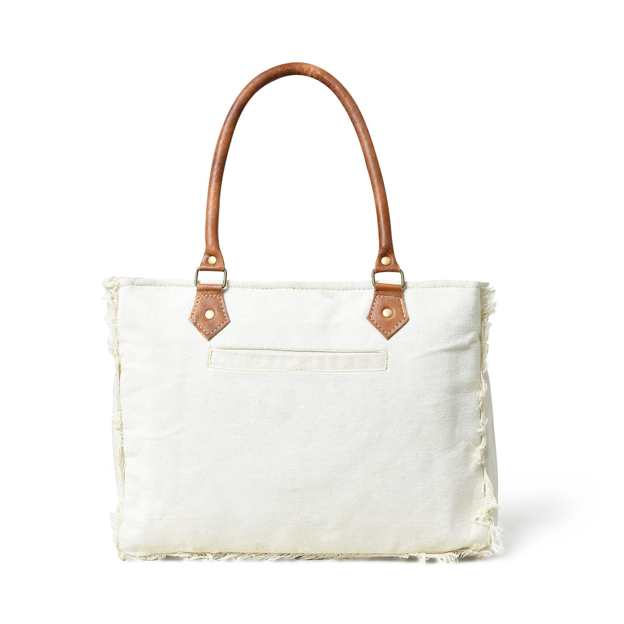 Urban Zigzag Canvas Shopper's Tote - Classy Leather Bags - Flyclothing LLC
