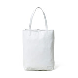 White Leather Shoulder Tote Bag - Classy Leather Bags - Flyclothing LLC