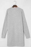 Pocketed Open Front Long Sleeve Cardigan - Trendsi - Flyclothing LLC
