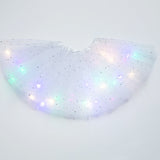 Magical & Luminous  LED Princess Halloween Tutu Skirt Sequins Shiny Skirt