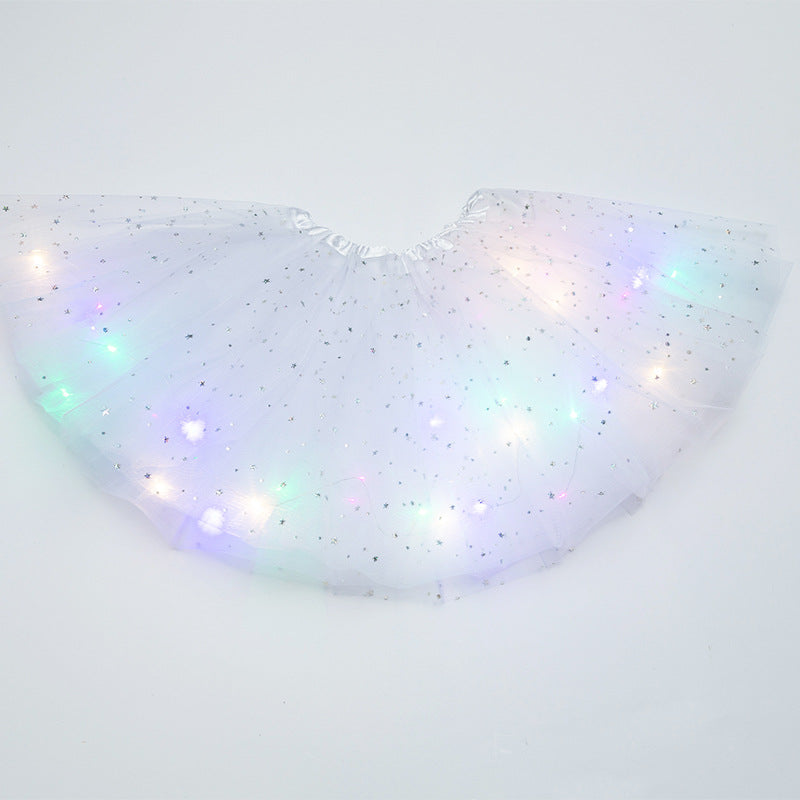 Magical & Luminous LED Princess Halloween Tutu Skirt Sequins Shiny Skirt - My Store - Flyclothing LLC