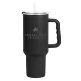 Indiana State 40oz Black Tonal Powder Coat Tumbler - Logo Brands - Flyclothing LLC