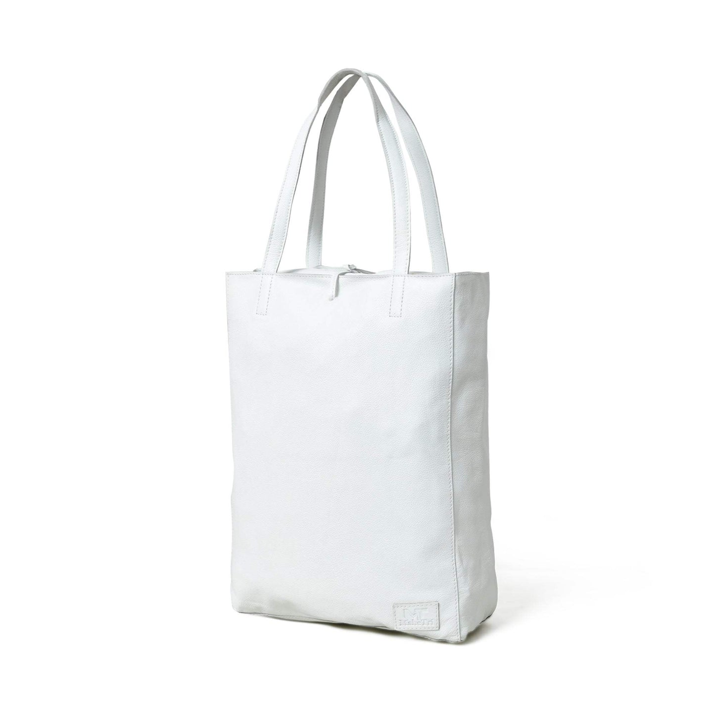 White Leather Shoulder Tote Bag - Classy Leather Bags - Flyclothing LLC