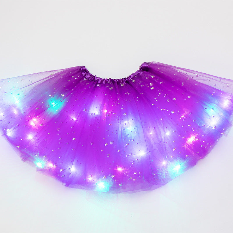 Magical & Luminous LED Princess Halloween Tutu Skirt Sequins Shiny Skirt - My Store - Flyclothing LLC