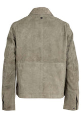 Yaima CF Leather Jacket, Light Sage