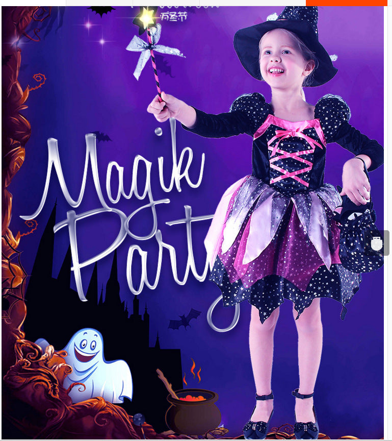 Children's Costume For Halloween Party Baby Girls Halloween Witch Costume Children Cosplay - My Store - Flyclothing LLC