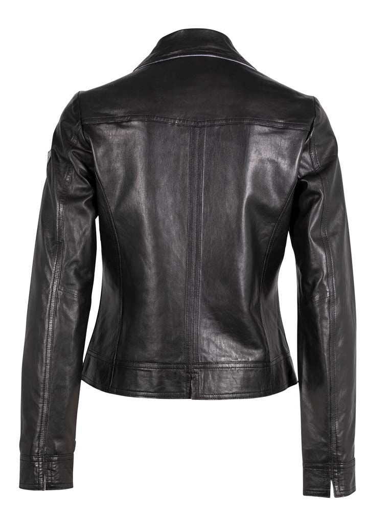 Lusan RF Leather Jacket, Black