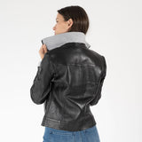 Lusan RF Leather Jacket, Black