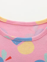 Children's Printed Short Sleeve Dress - Trendsi - Flyclothing LLC