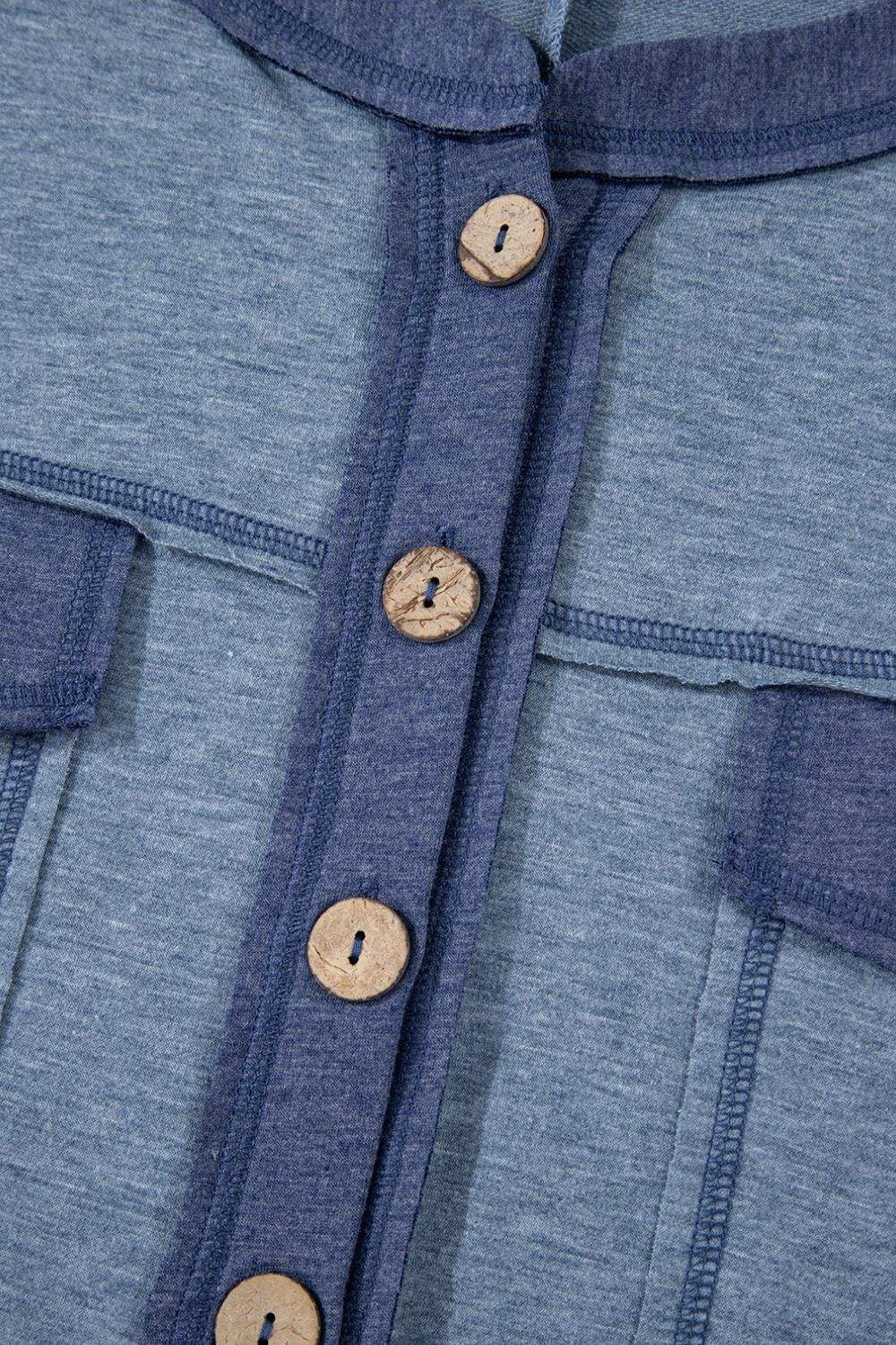 Placket Chest Pockets Short Sleeve Wide Leg Jumpsuit - Trendsi - Flyclothing LLC