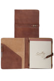 Scully Leather Mahogany Snap Closure Letter Pad
