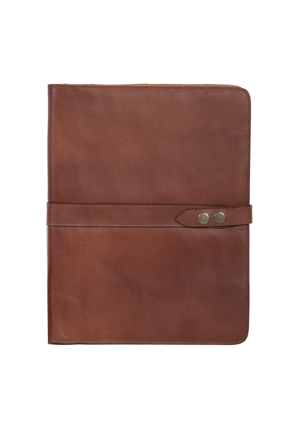 Scully Leather Mahogany Snap Closure Letter Pad