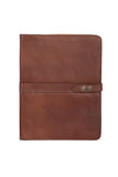 Scully Leather Mahogany Snap Closure Letter Pad