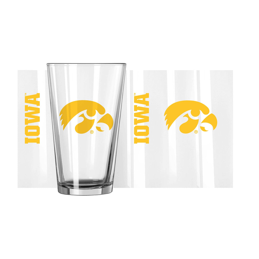 Iowa Gameday Pint Glass Alt Color - Logo Brands - Flyclothing LLC