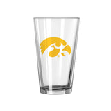 Iowa Gameday Pint Glass Alt Color - Logo Brands - Flyclothing LLC