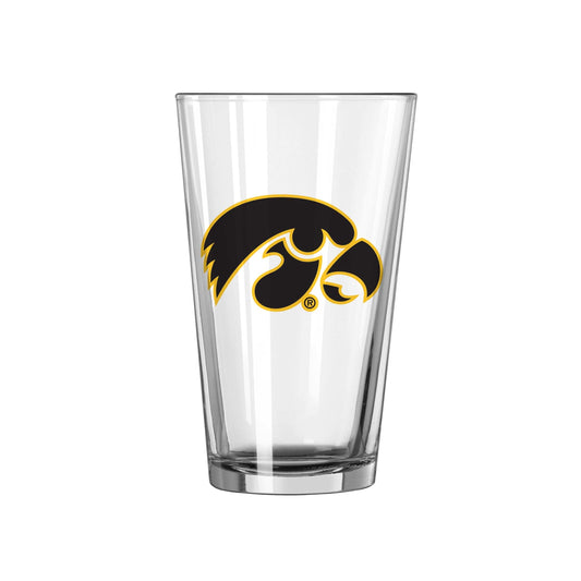 Iowa 16oz Logo Pint Glass - Logo Brands - Flyclothing LLC