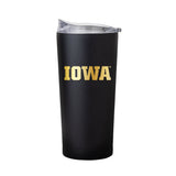 Iowa Black 20oz Foil Powder Coat Tumbler