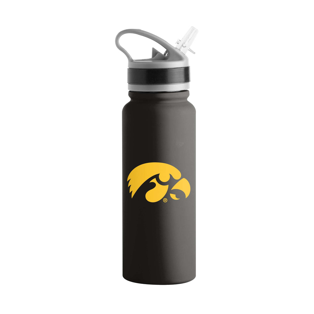 Iowa 25oz Campus Color Letterman Stainless Single Wall Flip Top Bottle - Logo Brands - Flyclothing LLC
