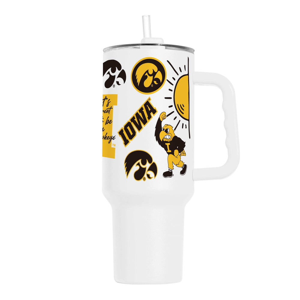 Iowa 40oz Native Powder Coat Tumbler - Logo Brands - Flyclothing LLC