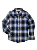 Girl's Ely Cattleman Plaid Flannel Western Snap Shirt - Ely Cattleman