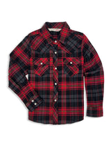 Girl's Ely Cattleman Plaid Flannel Western Snap Shirt - Ely Cattleman - Flyclothing LLC