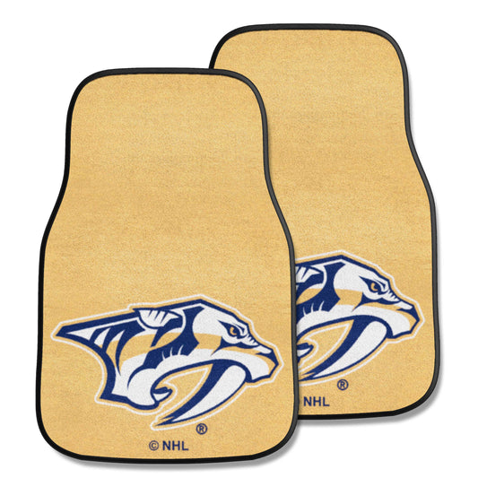 Nashville Predators Front Carpet Car Mat Set - 2 Pieces - Nashville Predators