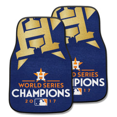 Houston Astros 2017 MLB World Series Champions Front Carpet Car Mat Set - 2 Pieces - Houston Astros