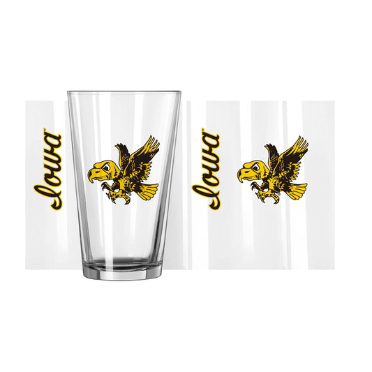 Iowa Vault 16oz Gameday Pint Glass - Logo Brands - Flyclothing LLC