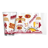 Iowa State 16oz Native Pint Glass - Logo Brands - Flyclothing LLC