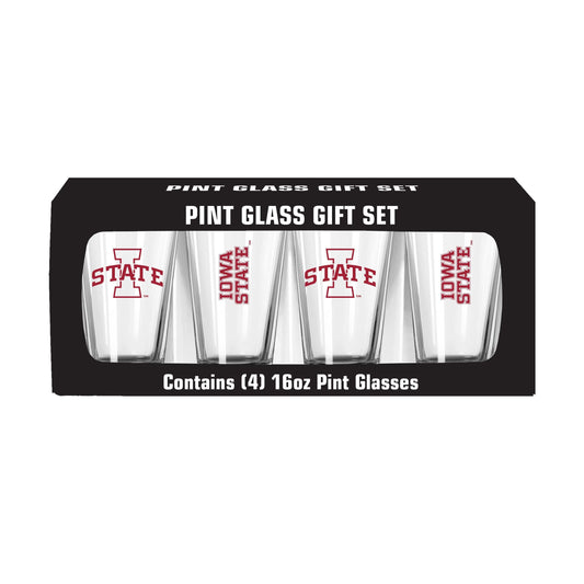Iowa State 16oz Gameday Pint Glass 4 Pack - Logo Brands - Flyclothing LLC