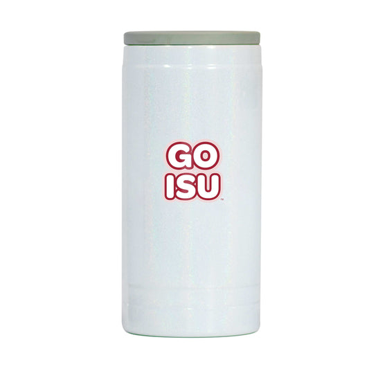 Iowa State 12oz Bubble Iridescent Slim Coolie - Logo Brands - Flyclothing LLC