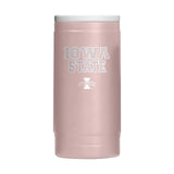 Iowa State Stencil Powder Coat Slim Can Coolie - Logo Brands - Flyclothing LLC