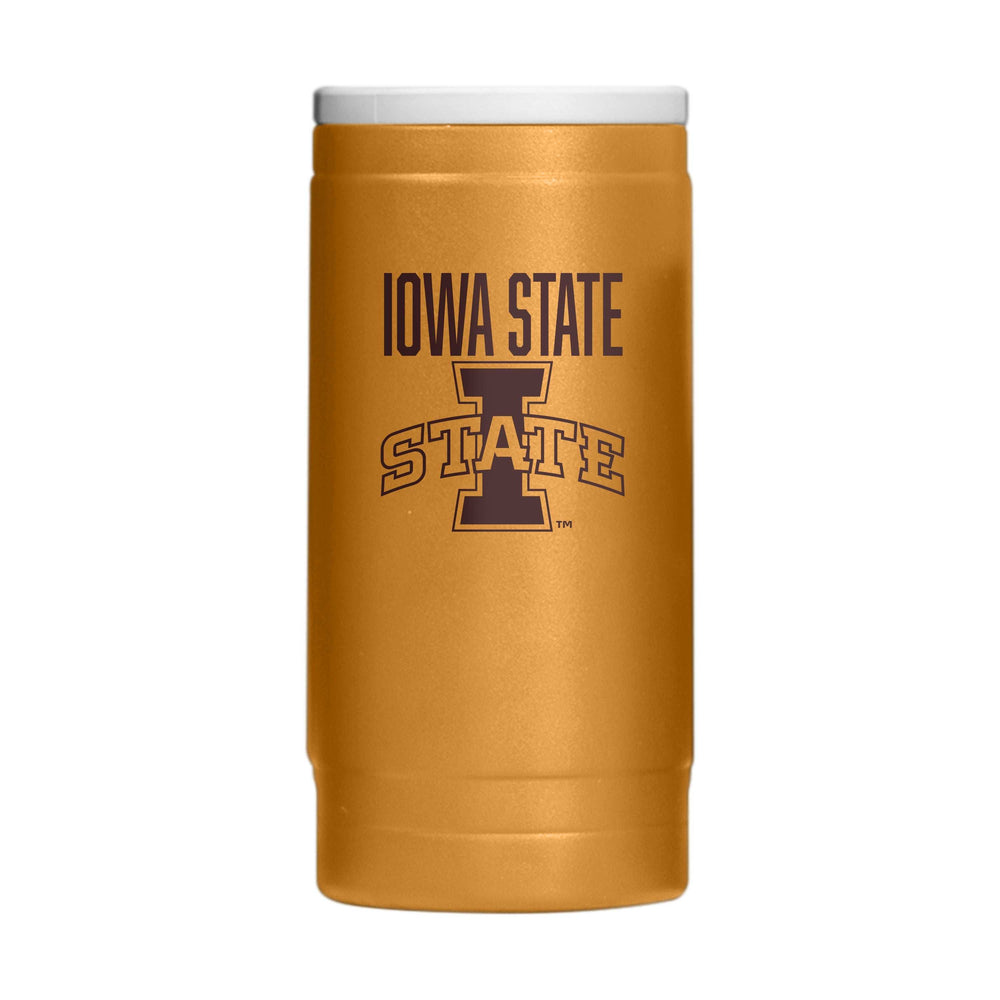 Iowa State Huddle Powder Coat Slim Can Coolie - Logo Brands - Flyclothing LLC
