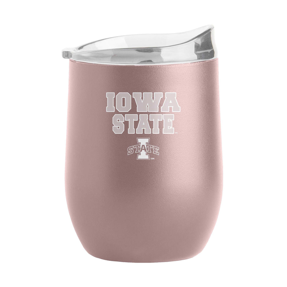 Iowa State 16oz Stencil Powder Coat Curved Beverage - Logo Brands - Flyclothing LLC