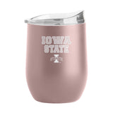 Iowa State 16oz Stencil Powder Coat Curved Beverage - Logo Brands - Flyclothing LLC
