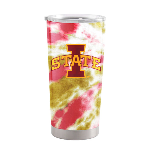 Iowa State 20oz Tie Dye Stainless Steel Tumbler - Logo Brands - Flyclothing LLC