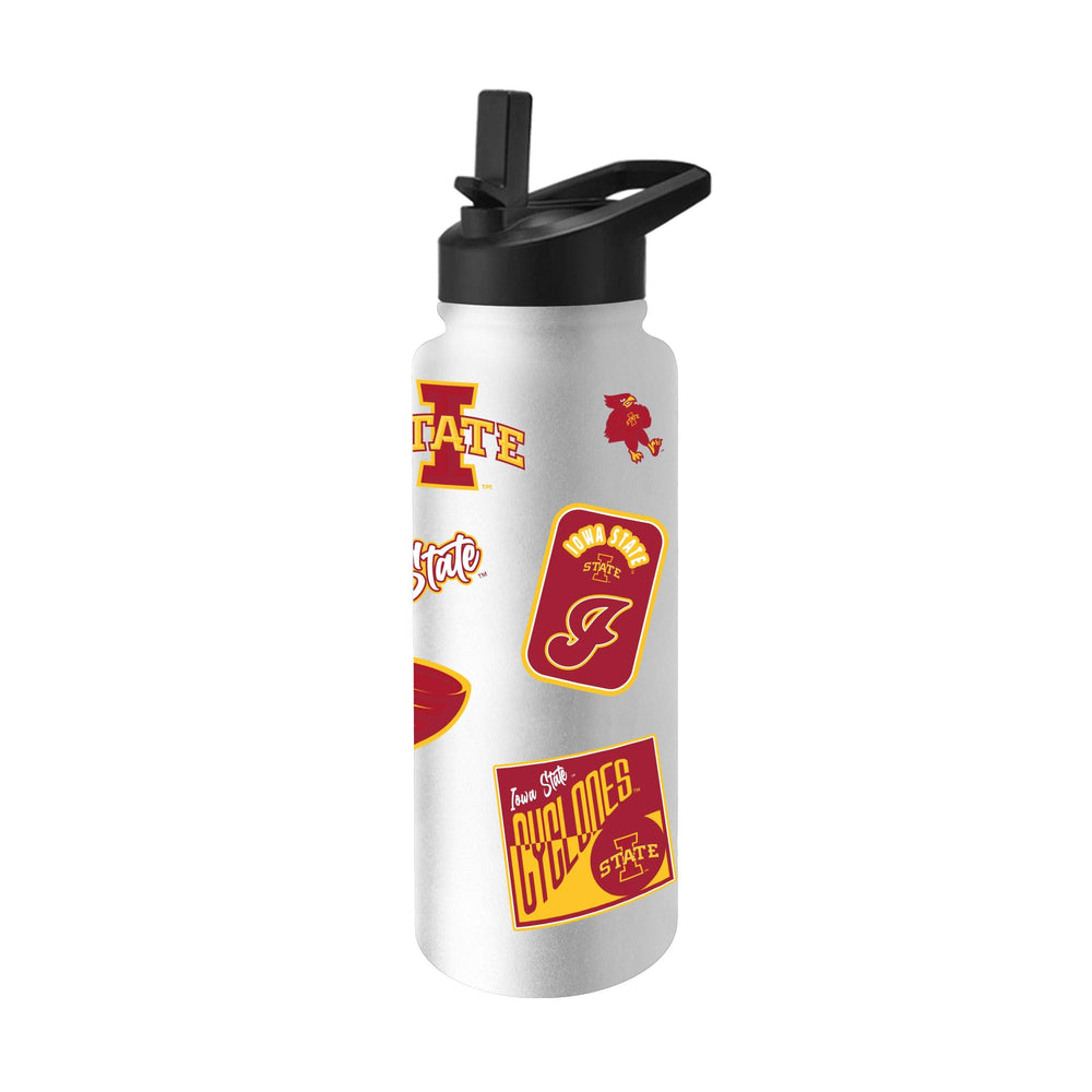 Iowa State 34oz White Dreamweave Quencher Bottle - Logo Brands - Flyclothing LLC