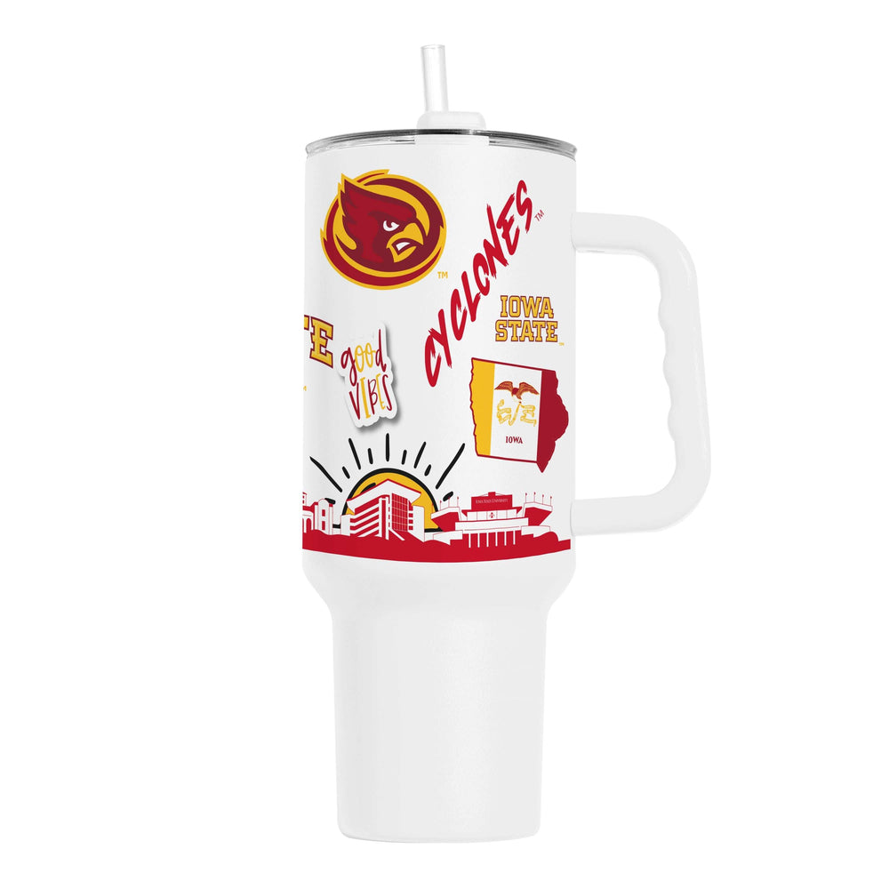 Iowa State 40oz Native Powder Coat Tumbler - Logo Brands - Flyclothing LLC