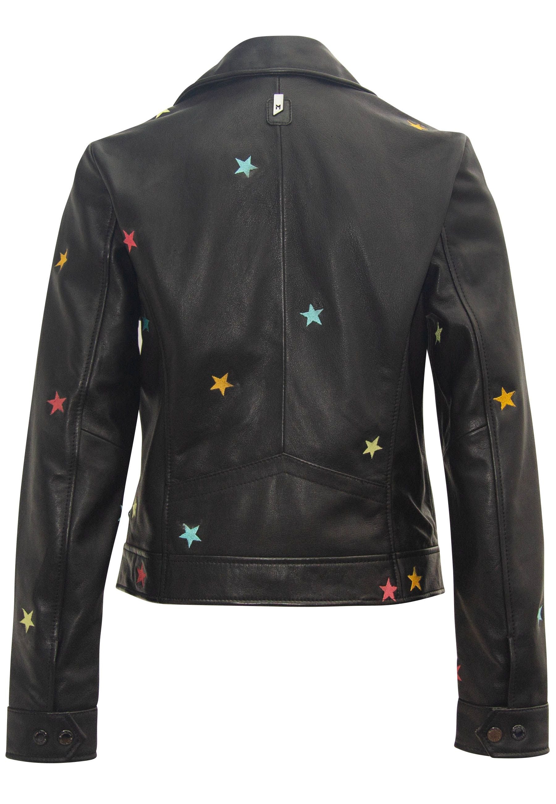 Nanca RF Leather Jacket, Black