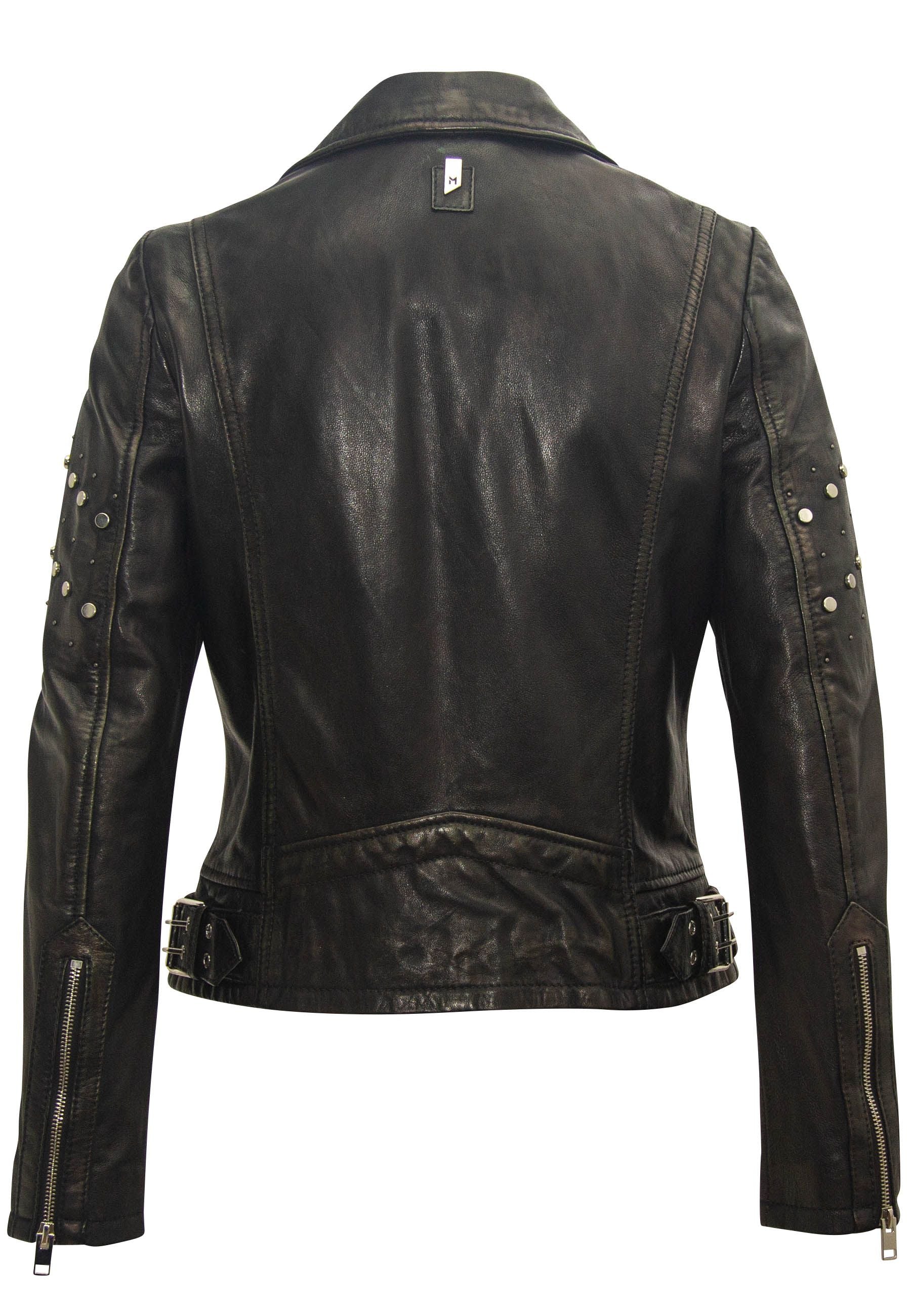 Danielle RF Leather Jacket, Black