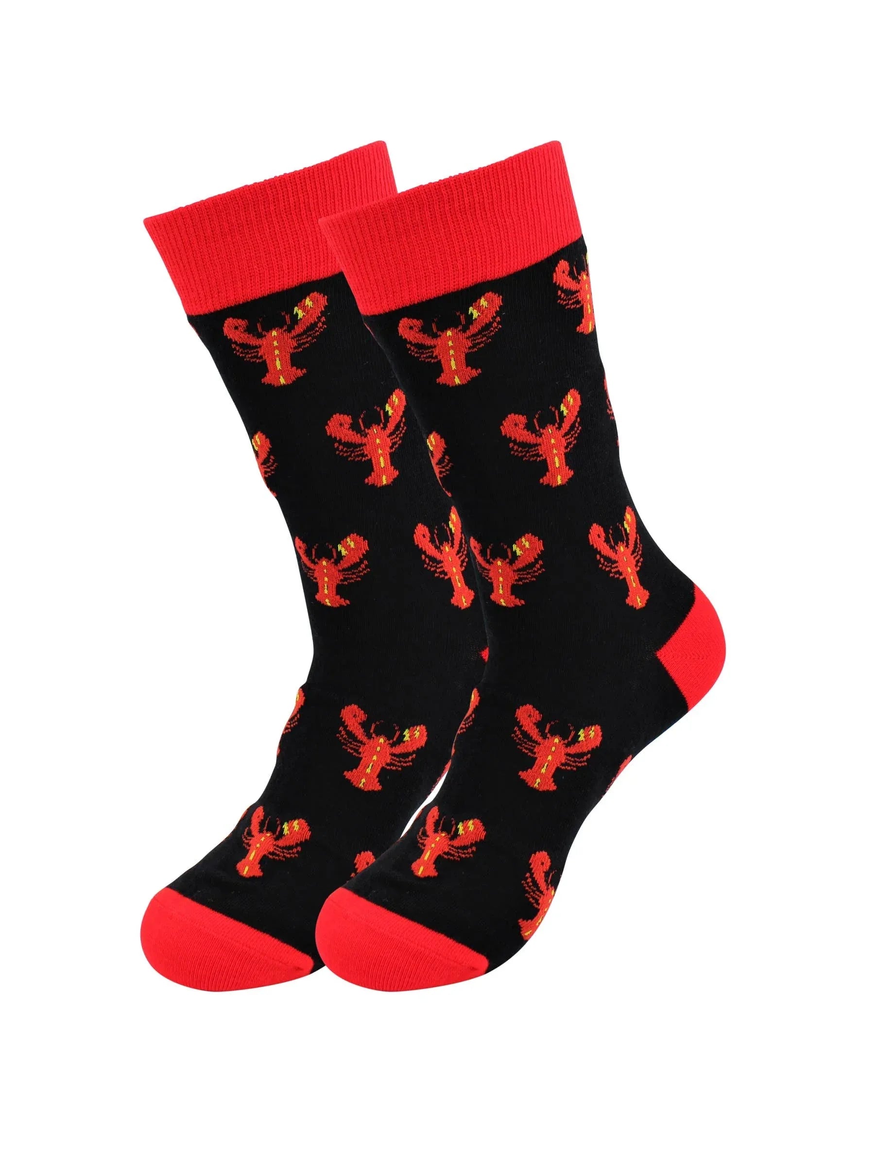 Orange Lobster Socks - Comfy Cotton for Men & Women - Real Sic - Flyclothing LLC