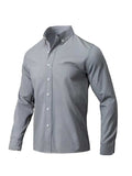 Men's Full Size Collared Neck Button Down Shirt Plus Size - Trendsi - Flyclothing LLC