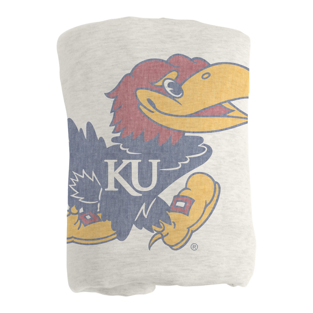 Kansas Primary Logo Sublimated Sweatshirt Blanket - Logo Brands - Flyclothing LLC
