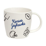 Kansas 18oz Playmaker Mug - Logo Brands - Flyclothing LLC
