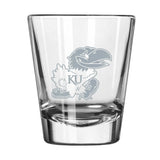 Kansas 2oz Frost Shot Glass - Logo Brands - Flyclothing LLC
