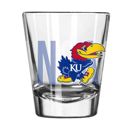 Kansas 2oz Overtime Shot Glass - Logo Brands - Flyclothing LLC